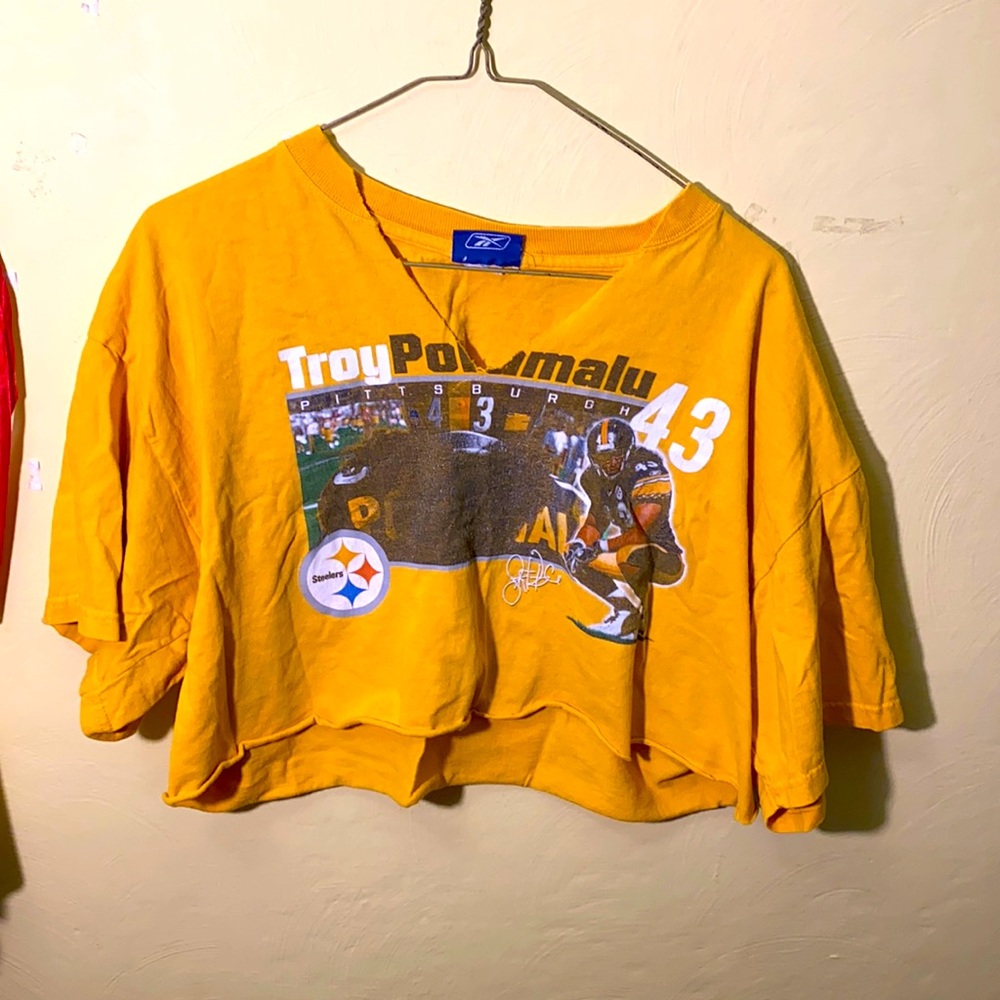 Cropped Pittsburgh Steelers Shirt